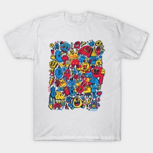 Primary Colors Doodle T-Shirt